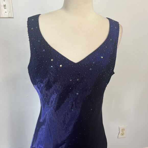 ALEX EVENINGS Shimmer Beaded Whimsigoth Fairycore  Formal Gown Dress 12 - Picture 2 of 7